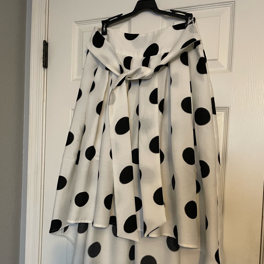 Ark and Co Polkadot Asymmetrical Skirt Size M